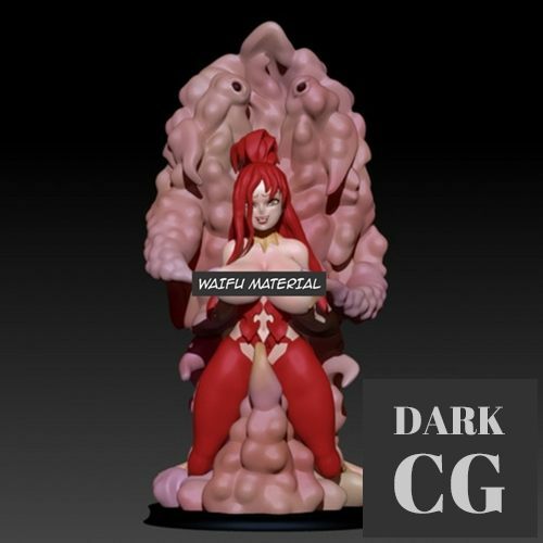 Astarot and tentacle monster waifu – 3D Print