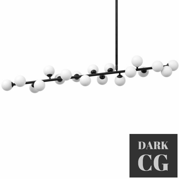 3D Model Mimosa Ceiling Lamp by Atelier Areti