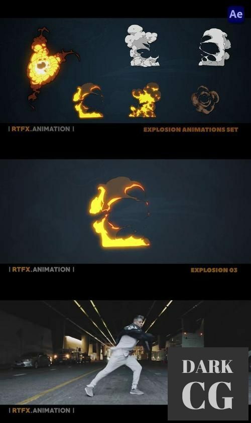 Explosion 2D FX animations [After Effects] 36167491
