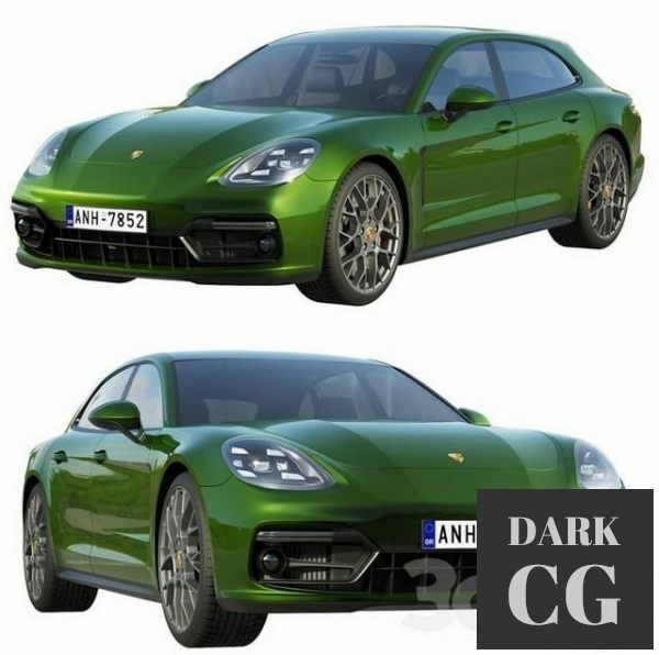 3D Model Porsche Panamera GTS Sport Turismo 2019