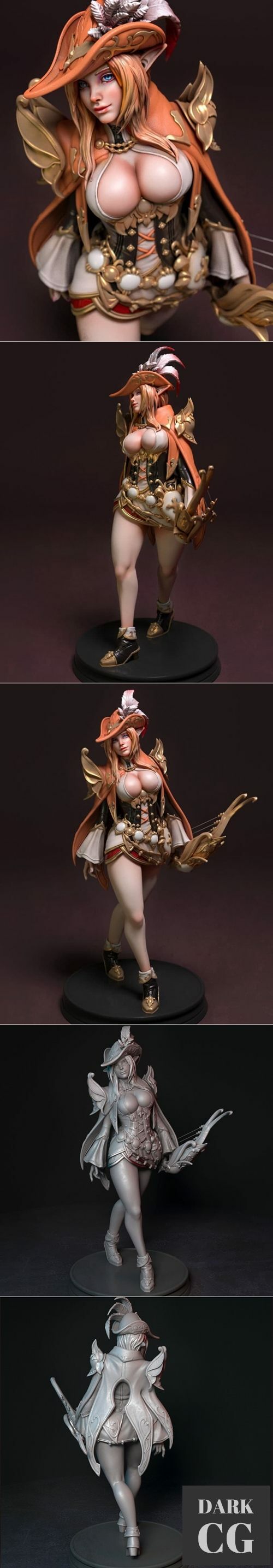 Custom Miniatures - Bard – 3D Print