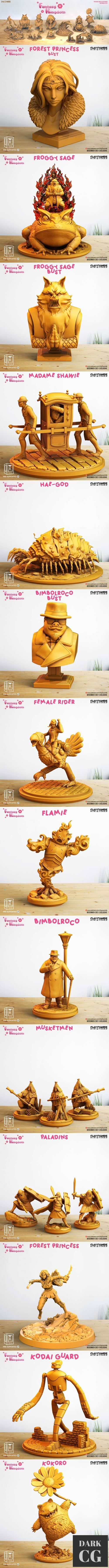 Clay Cyanide Miniatures - Fantasy Kingdom December 2021 – 3D Print