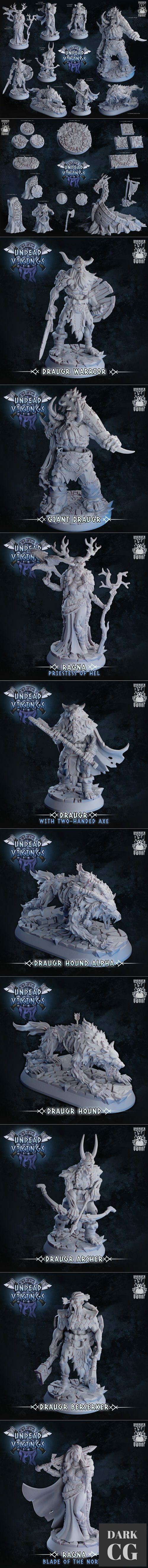 3D Model Undead Vikings 3D Print