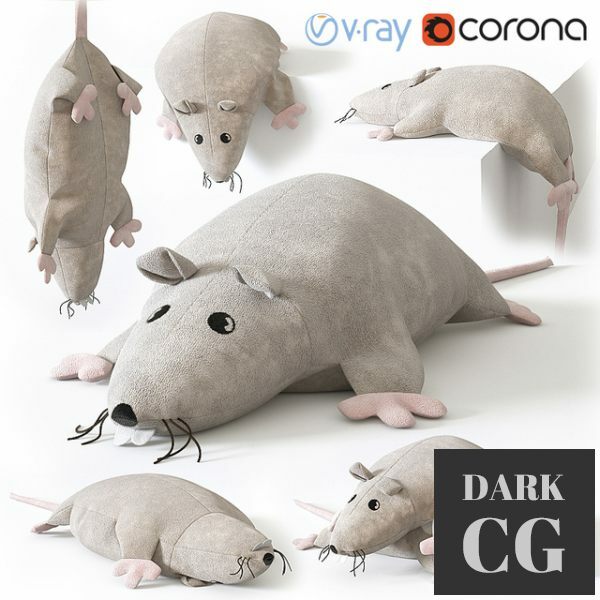 3D Model IKEA Soft Toy Rat