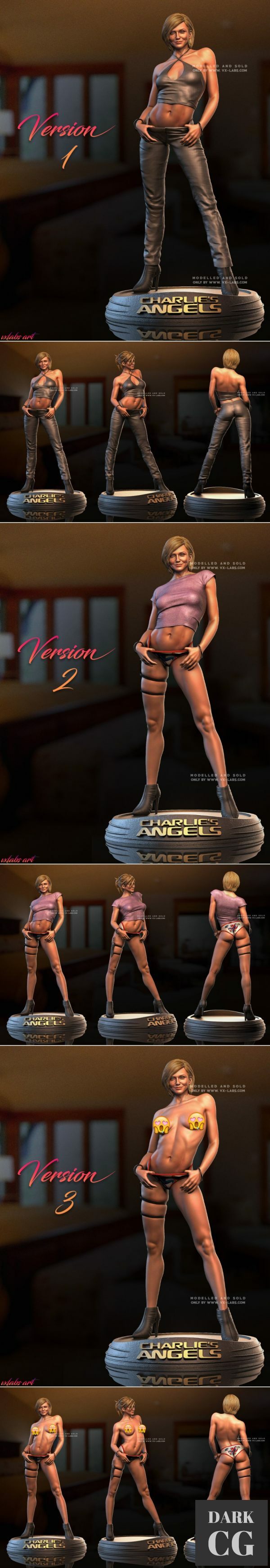3D Model Cameron Diaz Natalie Cook Charlie s Angels