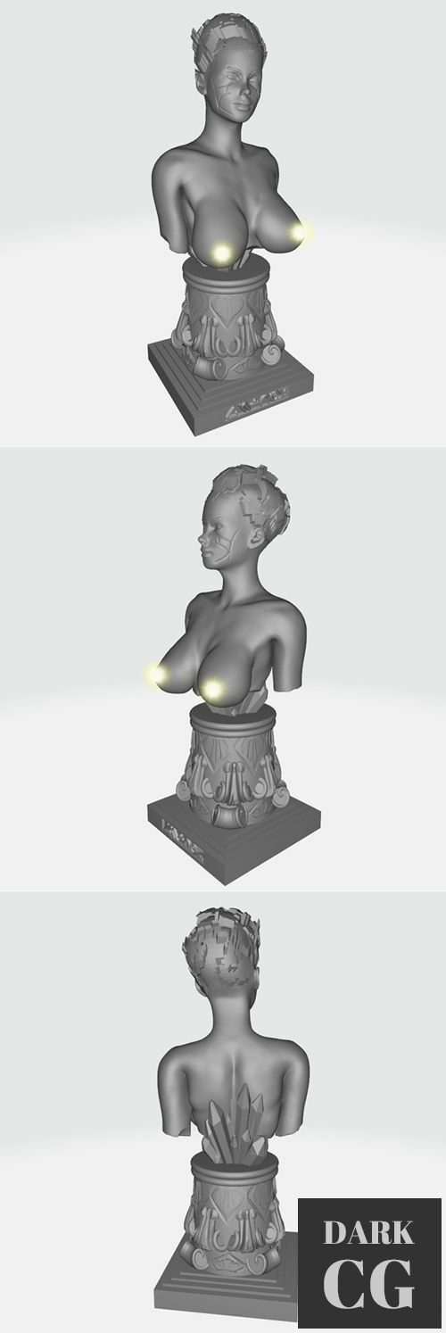 Female Sci-Fi Bust – 3D Print