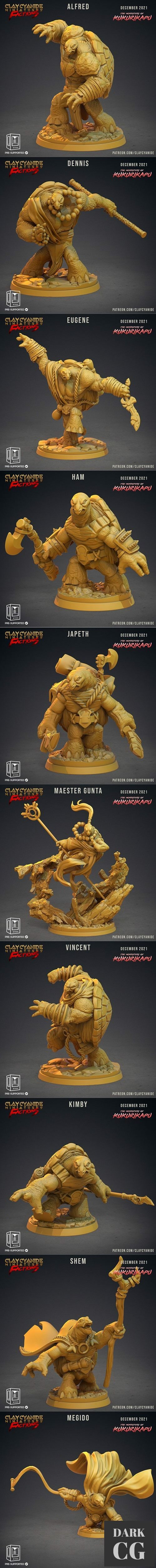 Clay Cyanide Miniatures - Factions December 2021 – 3D Print