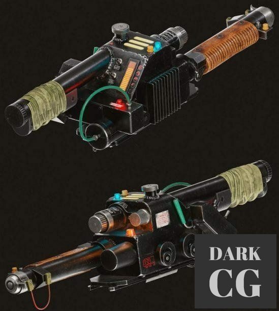 3D Model Ghost Busters Plasma Gun