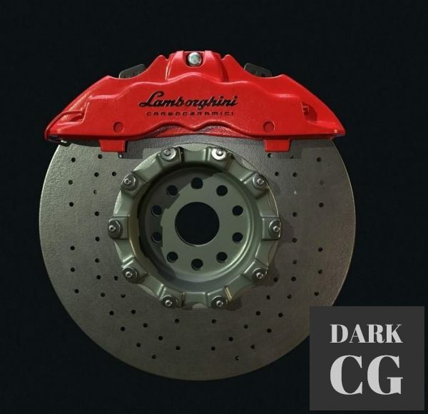 3D Model Lamborghini Aventador Brake Disc