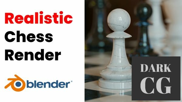 Blender 3D Easy Realistic Chess Scene