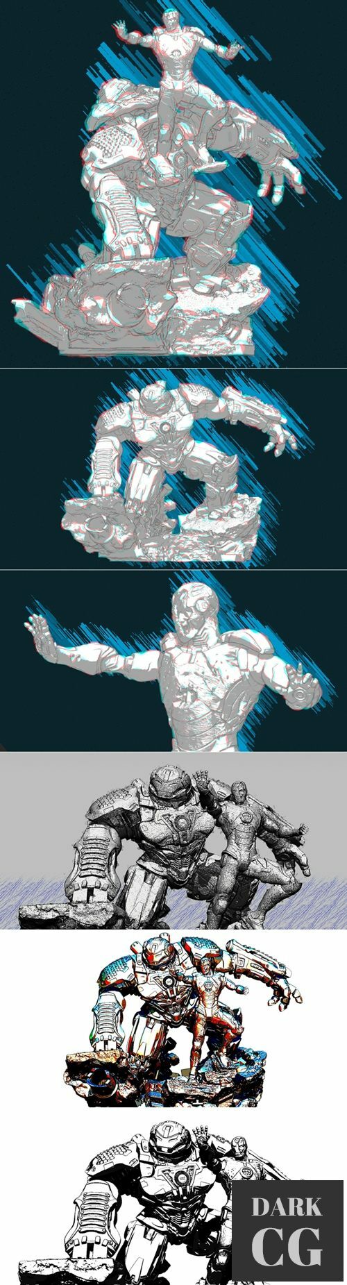 Hulkbuster & IronMan – 3D Print