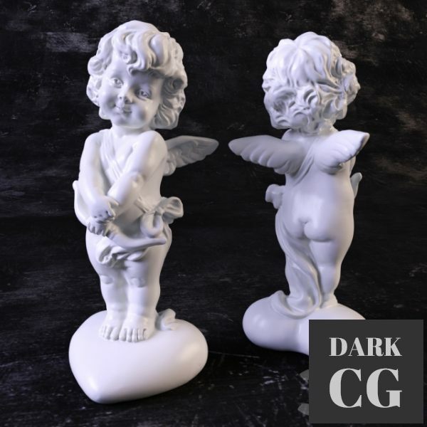 3D Model Figurine Angel Cupid 13 cm