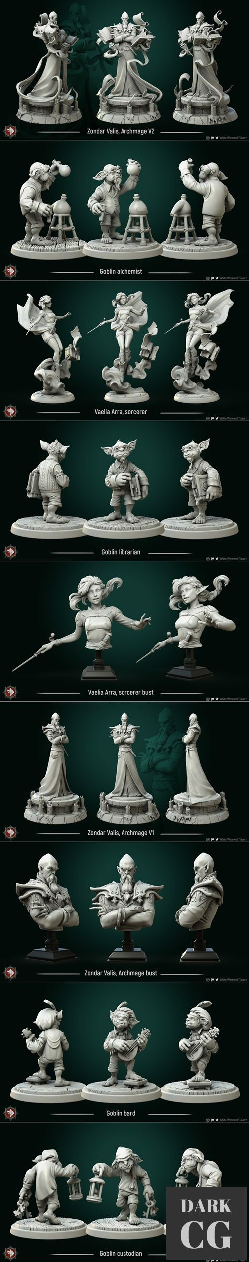 White Werewolf Tavern - Academy of Magic – 3D Print