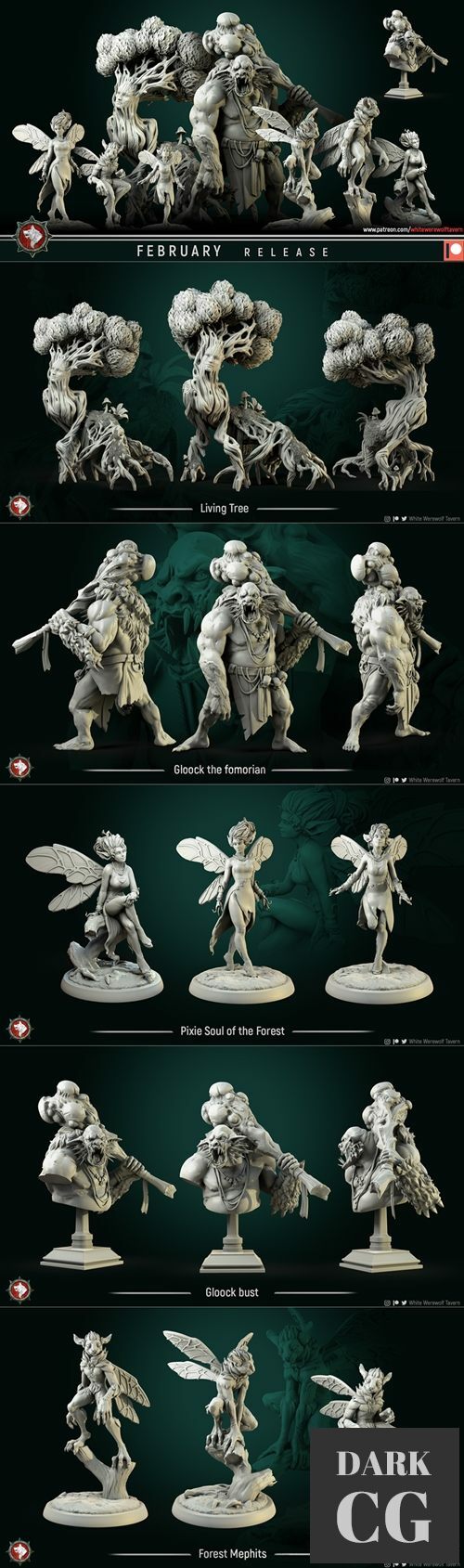 White Werewolf Tavern - Magic Forest – 3D Print
