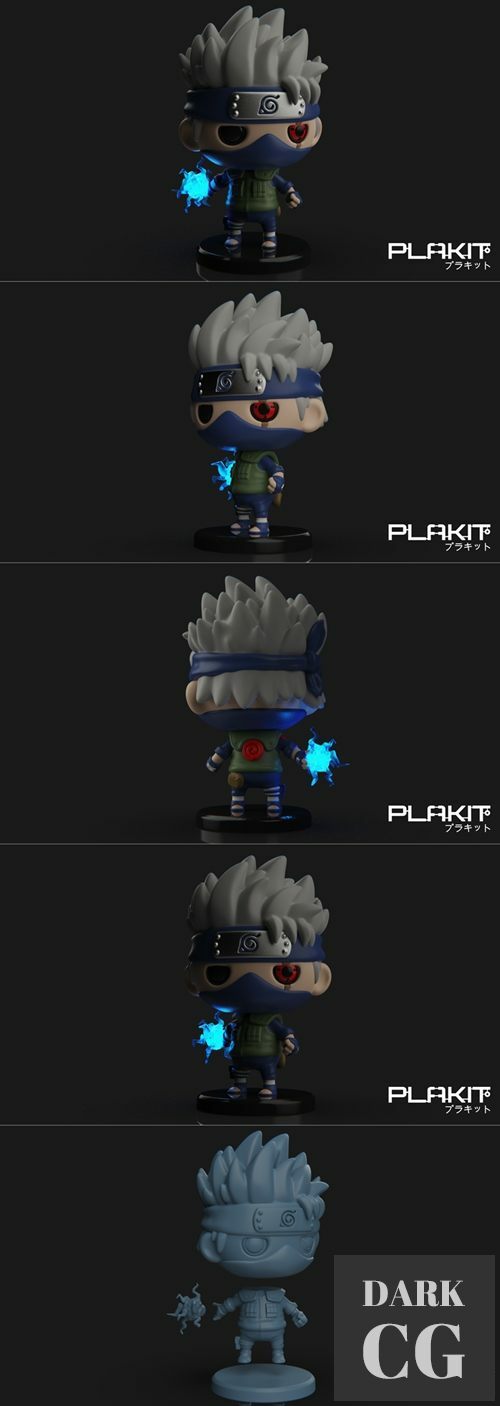 PlaKit Naruto Kakashi – 3D Print