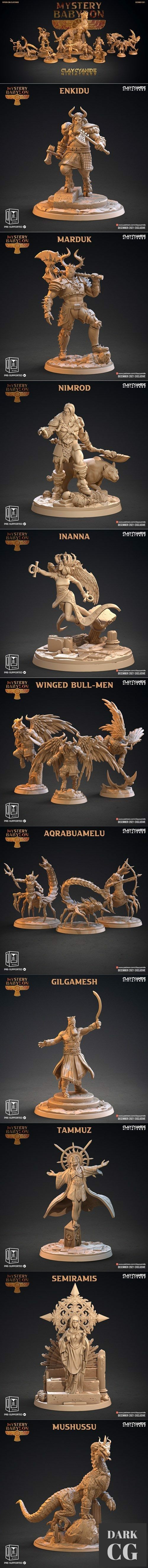 Clay Cyanide Miniatures - Mystery Babylonian December 2021 – 3D Print
