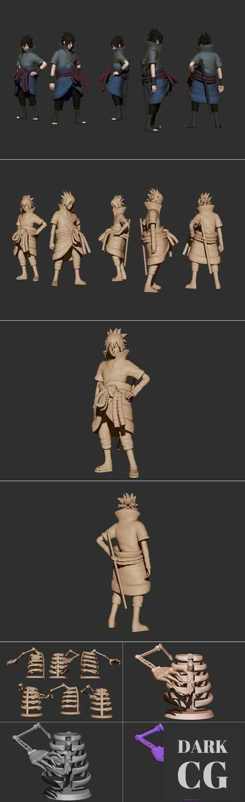 NARTUO-Uchiha Sasuke-Susanoo part 1-2 – 3D Print
