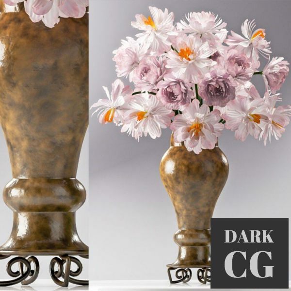 3D Model Decorative set with vase 24