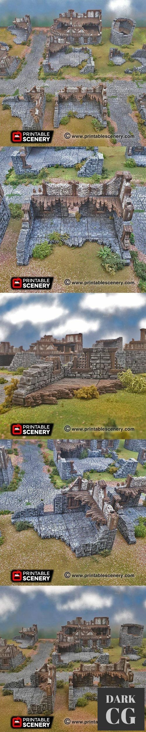 Ruined Schist Walls – 3D Print