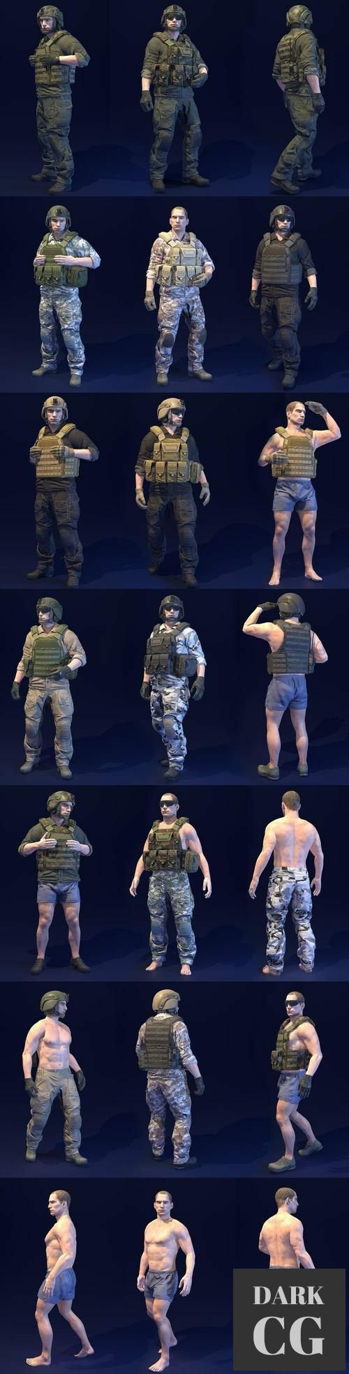 Unreal Engine Modular Soldier