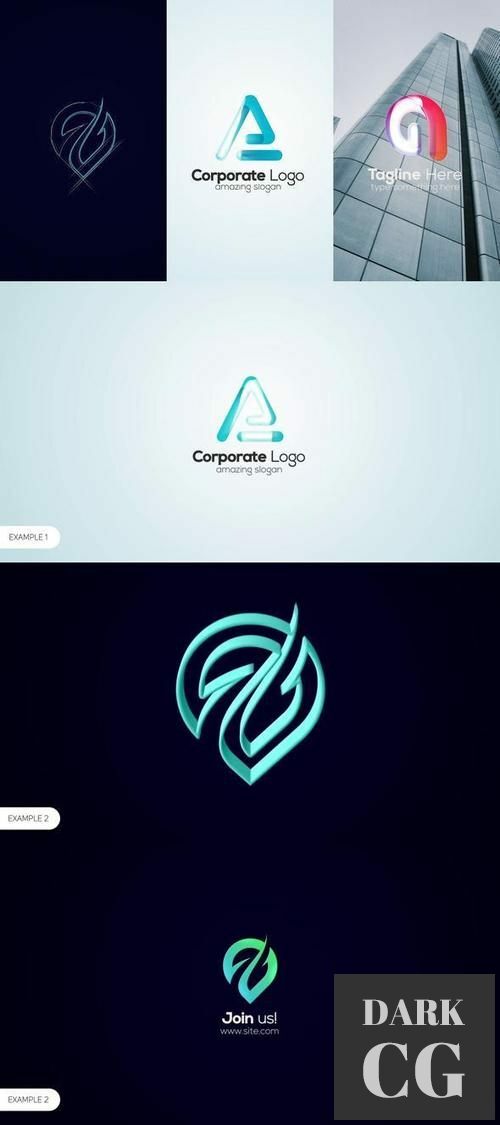 Sketch Minimal 3D Logo 29071857