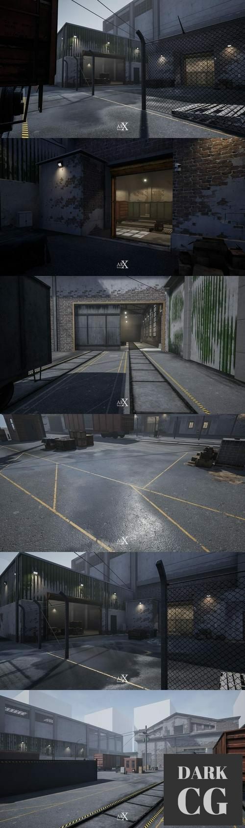 Unreal Engine Modular Train Environment