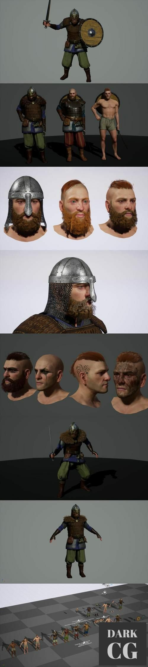 Unreal Engine Modular Viking Sword Master
