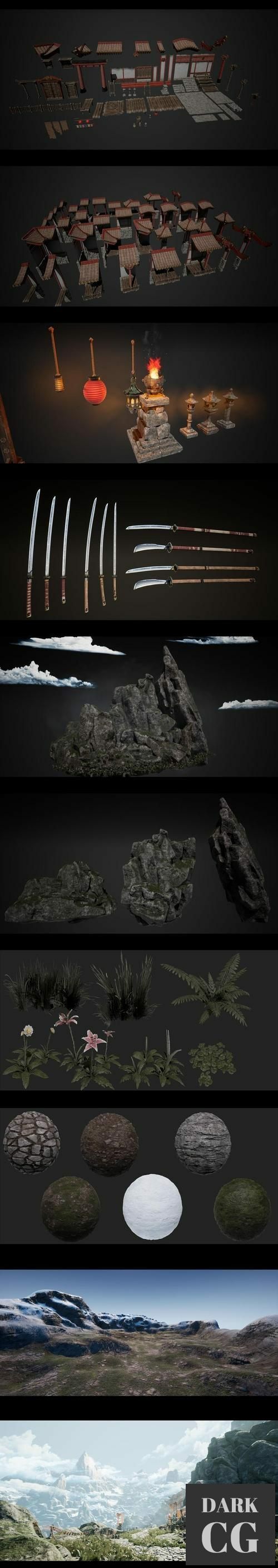 Unreal Engine Mountain Temple Modular Kit