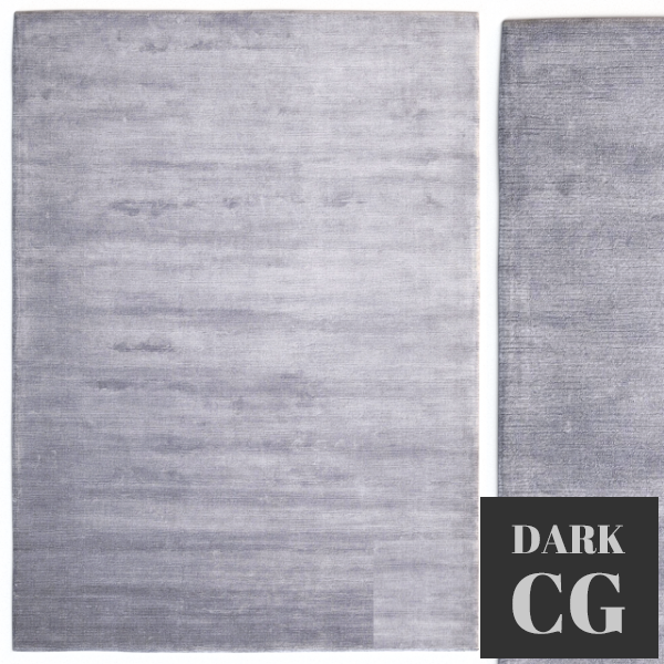 3D Model Rug Calvin Klein Home Lunar Mercury Rug