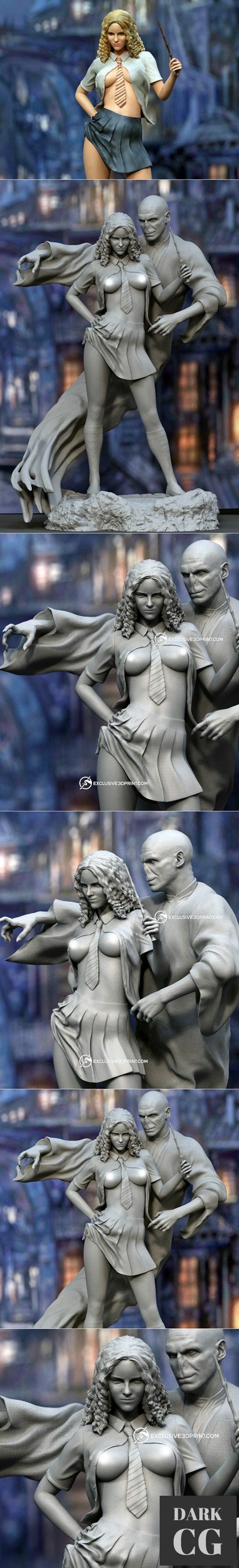 Hermione and Voldemort – 3D Print