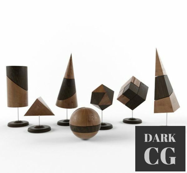 3D Model Collection of decorative objects