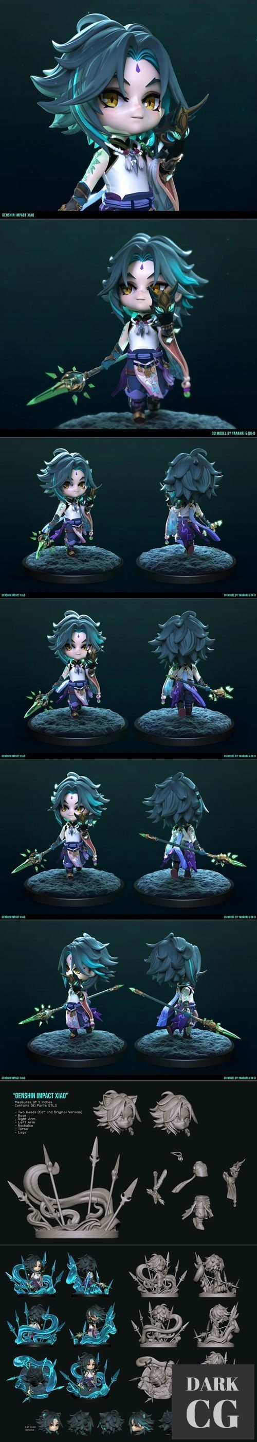3D Model Chibi Xiao 3D Print
