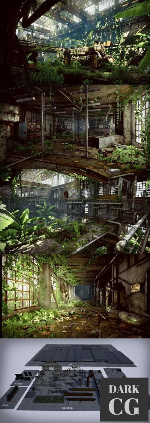 Unreal Engine Old Train Factory