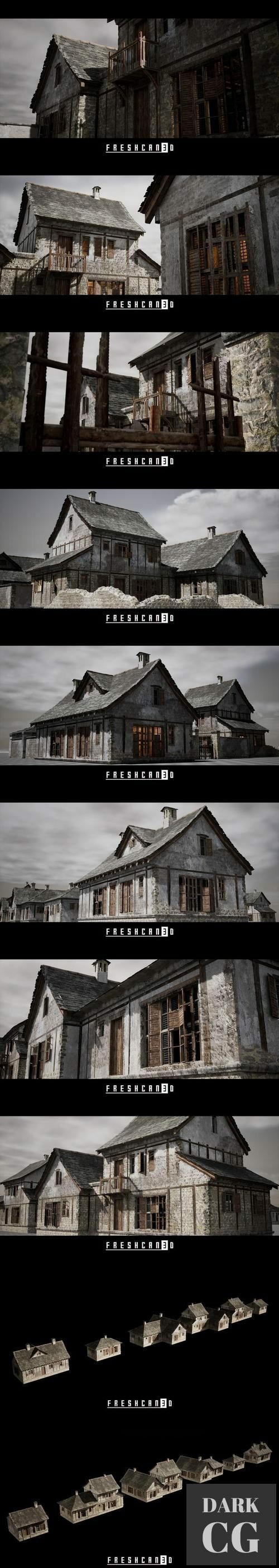 Unreal Engine Old Village Houses Pack