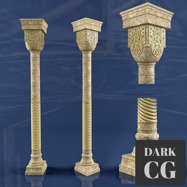 3D Model Column east