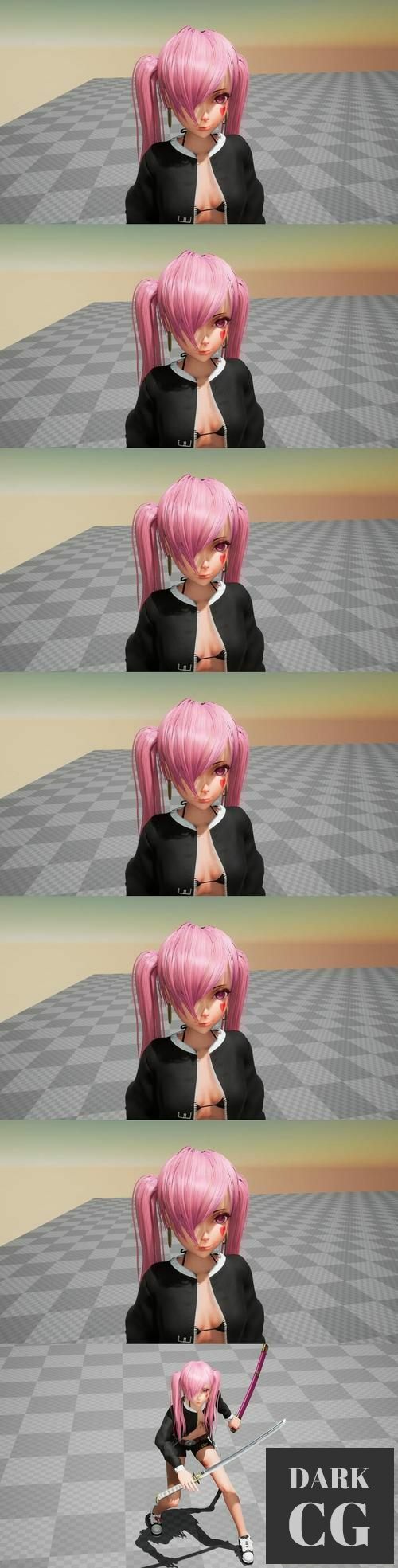 Unreal Engine PINK CYBER GIRL