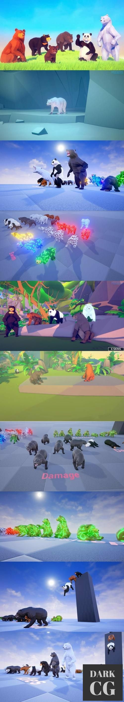 Unreal Engine Poly Art Bear