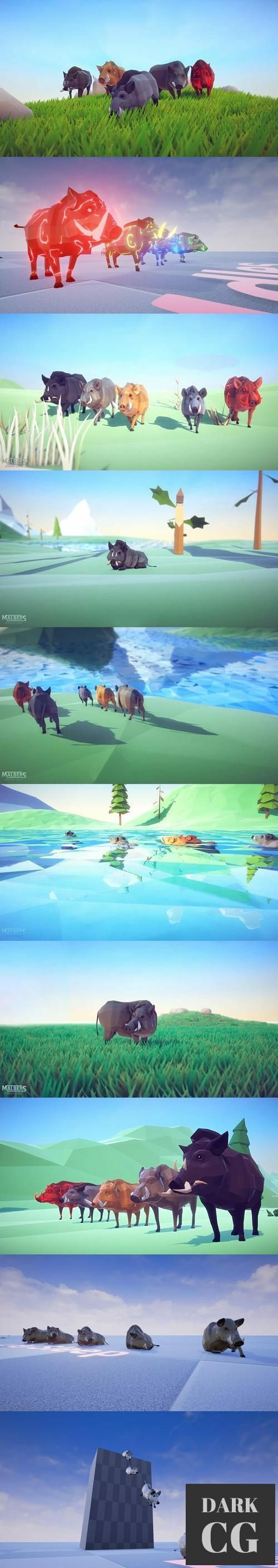 Unreal Engine Poly Art Boar