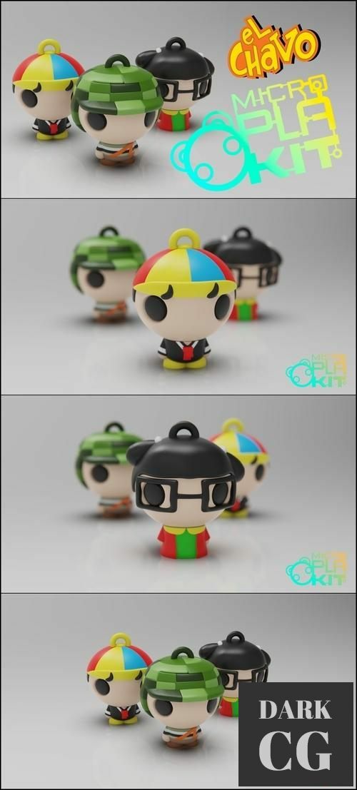 El Chavo del Ocho Set CHAVES MicroPlaKit Series – 3D Print
