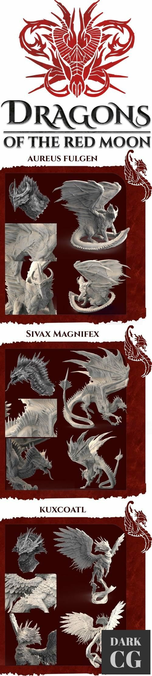Dragons Of The Red Moon – 3D Print