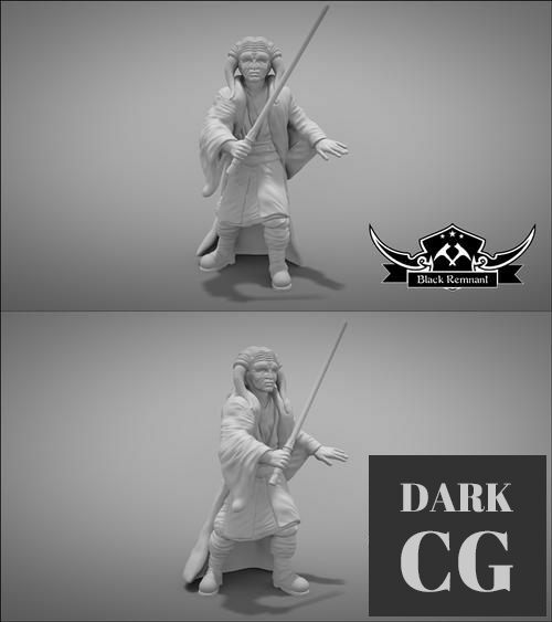 Mystical warrior with horns – 3D Print