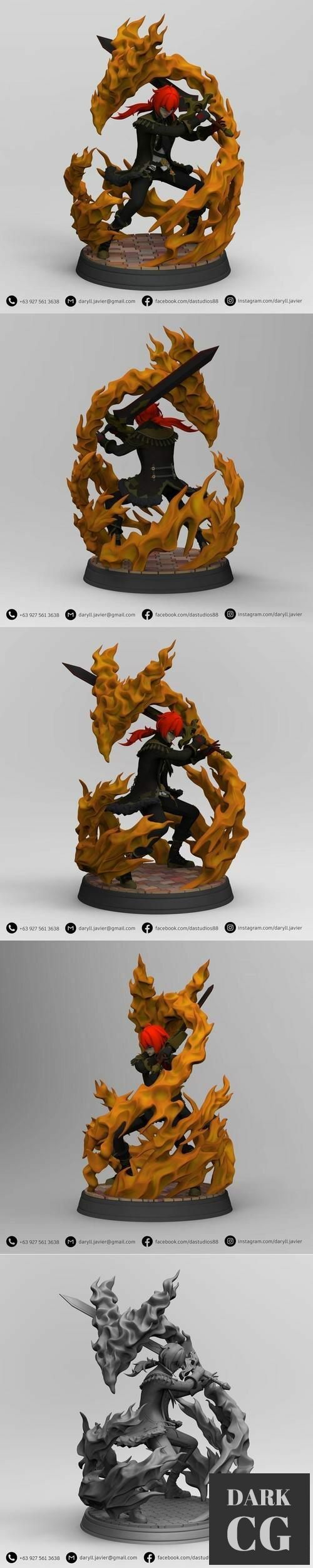 ﻿Genshin Impact - Diluc – 3D Print