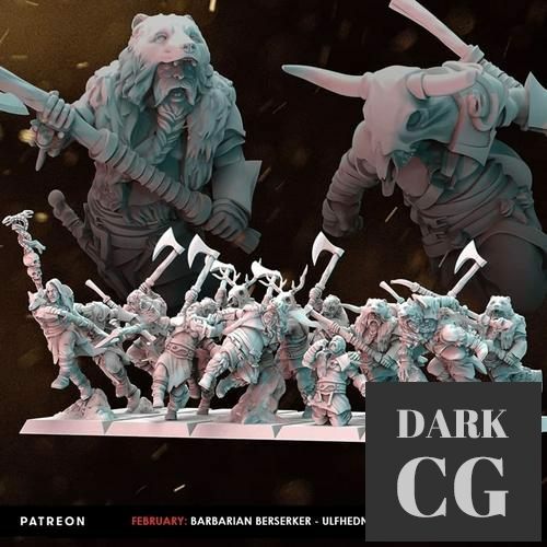 Last Sword Barbarian Berserkers February 2022 – 3D Print