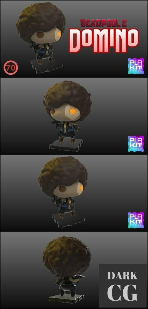DeadPool2 DOMINO – 3D Print