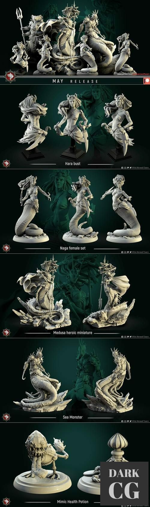 White Werewolf Tavern May 2021 – 3D Print