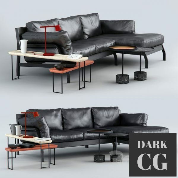 3D Model Cassina Eloro 285 Chaiselong