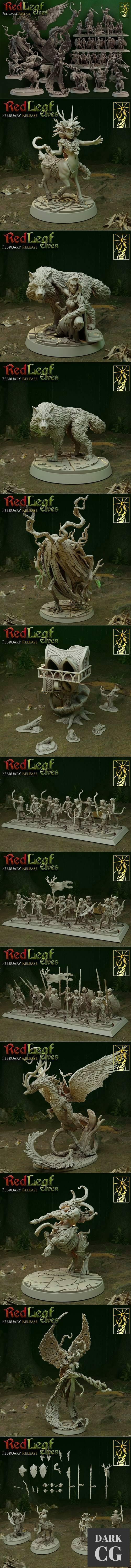 ﻿Redleaf Elves February Release – 3D Print