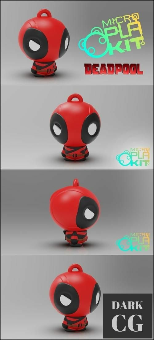 ﻿DeadPool MicroPlaKit Series – 3D Print