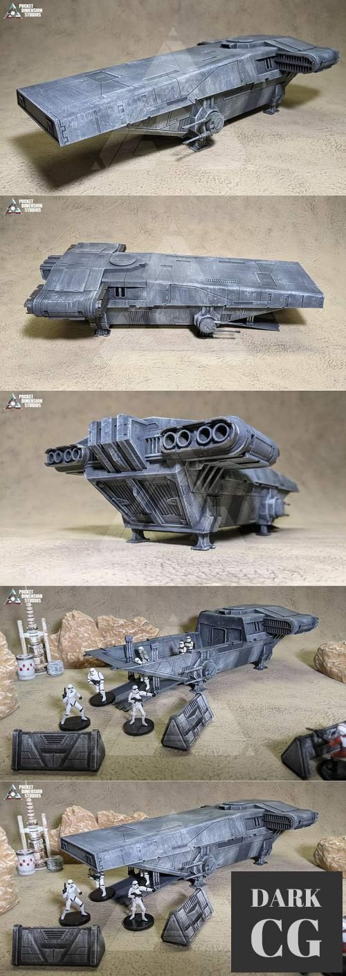 ﻿Imperial Troop Transport V2 – 3D Print