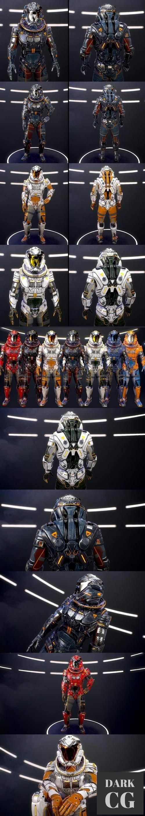 Unreal Engine Sci Fi Armor 7